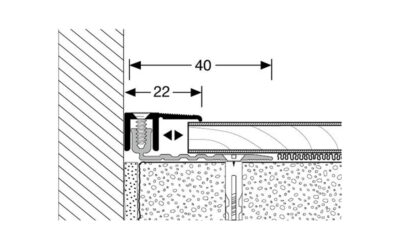 487 – Seuils d’arrêt rainuré percé 22mm