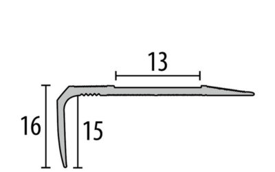 711 – Nez de marche percé 38mm