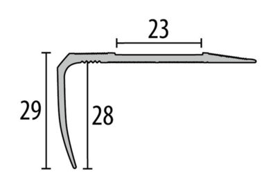 712 – Nez de marche percé 53mm