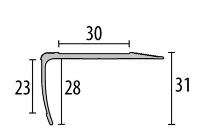 713 – Nez de marche percé 53mm