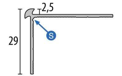 870 – Nez de marche percé 39 mm