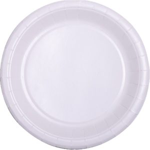 Assiette carton blanche