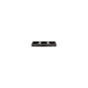 Base plastique noire pour poubelle FIT 70L 3 emplacements
