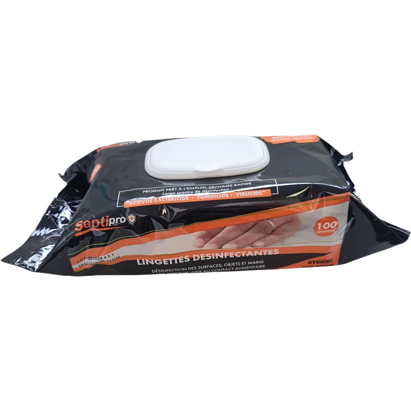 Lingettes désinfectantes de surface sans rinçage PAE