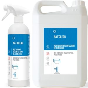 NAT'CLEAR - Nettoyant désinfectant surfaces
