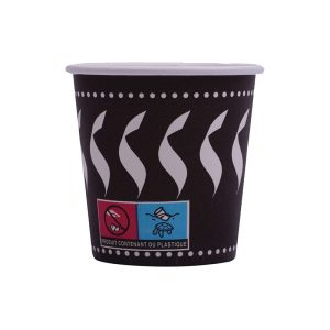Gobelet café carton décoré 12cl
